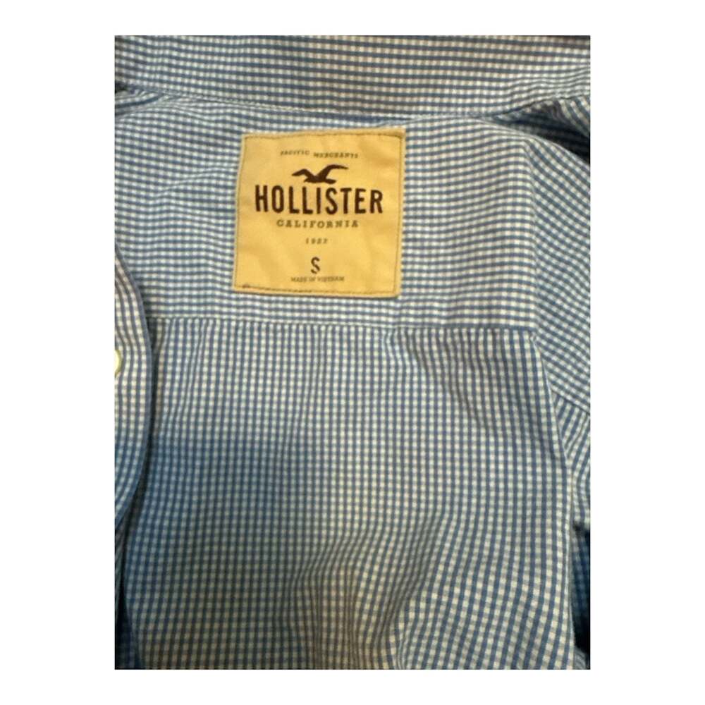 Hollister Pacific Merchants Men's Blue and White Gingham